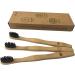 Children's Bamboo Toothbrushes Set - 3 Piece Eco-Friendly Recyclable Soft Bristles & Bamboo Handle - Buy Online on GoSupps.com