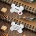 Nibana 2 Pack Personalized Pet ID Tags Dog Name Tags Engraved on Both Sides 4 Lines of Custom Text Paw Print Bone Pet Tag for Dogs Cats (Pink) - Buy Online on GoSupps.com