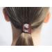 Jissy Leather Hair Ties - Long Hair Ponytail Holder Accessories for Men and Women - Chestnut/Marron (single piece) Small (Pack of 1) Glossy Brown Snaps