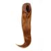 WIG ME UP - Hairpiece voluminous straight braid/ponytail mini butterfly clip elastic band approx. 60 cm copper brown WK06-30