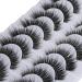 15mm Mink Cat Eye False Eyelashes - 8D Fluffy Wispy Faux Mink Strip Lashes | Natural Look 10 Pairs - Buy Online on GoSupps.com
