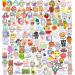 60 Pcs Acrylic Brooch Pins Set Cute Pins for Backpacks Aesthetic Pins for Backpack Bags Hoodies Hats Jackets Kawaii Stuff A Gift for Girls