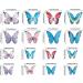 Gyufise 40Pcs Edible Butterfly Cake Decorations Butterfly Cupcake Topper Edible Wafer Paper Butterflies Edible Butterfly Cake Cupcake Decoration Dark Multi 1 - Buy Online on GoSupps.com