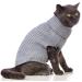 Jnancun Cat Turtleneck Sweater | Sleeveless Knitted Winter Clothes for Cats & Small Dogs - Medium Grey - Buy Online on GoSupps.com
