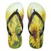 Mnsruu Sunny Sunflower Blossom Oil Painting Flip Flops Flip Sandals Home Slippers Hotel Spa Bedroom Travel XS for Men Women