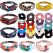 28 pieces hair band women set Meowmee hair tie including scrunchies and frontal ligaments colorful elastic hair tubes ponytail holder Twisted chiffon hair bands for women girls hair accessories headband & hair tie