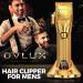 OVLUX Professional Hair Clippers for Men - Cordless Beard Grooming Kit with Clipper Guards | Full-Metal Body, Charging Base | Ideal for Barbers | Gifts for Men - Gold - Buy Online on GoSupps.com