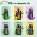 LONID 500ml Wood Grain Essential Oil Diffuser for Large Room Home Aromatherapy - Cool Mist, Black Wood Grain with Oil - Buy Online on GoSupps.com