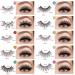 180 Pairs Mink Lashes Bulk Volume Strip Individual & 3D Fluffy Lashes - 10-20mm Wispy Curly & Glitter Multipack for Boutique - 10 Styles, Pack of Eyelash Extensions - Buy Online on GoSupps.com