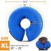 Bencmate Inflatable Recovery Collar for Dogs & Cats - Leak Protection Comfort & Visibility - X-Gro Blue (Neck: 18-25 cm) - Buy Online on GoSupps.com