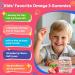 Kids Omega 3 Gummies for 4+ with DHA Vitamins D3 K2 C B6 Methyl B12 Luetin & PS No Fish Taste Sugar Free Omega 3 Fish Oil Alternative for Children for Brain Bone Eyes Focus Immunity 60Cts 60 Count (Pack of 1) - Buy Online on GoSupps.com