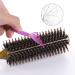 Round Boar Bristle Wooden Hair Brush - Anti Static Hairbrush for Women - Ideal for Styling, Drying, and Curling - Buy Online on GoSupps.com