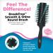 Wet Brush Smooth and Shine Round Brush - Ideal for Fine to Medium Hair - Effortless Blowouts with Minimal Breakage - Spiral Bristle Design for Smooth Styles - Buy Online on GoSupps.com