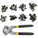 32 Pairs High Heel Tips Replacement Caps & Repair Kit for Women - Stiletto Dowel Pin Set with Remove Pliers - 8 Sizes (8-12.5mm) - Buy Online on GoSupps.com