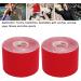 Athletic Kinesiology Tape Cuttable Breathable Sport Recovery Tape 5cm Width for Fitness (Red) - Buy Online on GoSupps.com