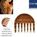 Giorgio G63 Small Travel Purse Hair Detangling Comb - Wide Tooth Comb for Curly Hair - Handmade of Cellulose - Tortoiseshell Finish - Ideal for Wet and Dry Hair Care - Buy Online on GoSupps.com