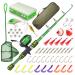Lanaak Kids Fishing Pole and Tackle Box - with Net, Travel Bag, Reel and Beginners Guide - Rod and Reel Kit for Boys, Girls, or Youth Green