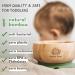 Bubba Bear Baby Bamboo Suction Bowl Plate & Spoon Set - Toddler Feeding Guide Included - Buy Online on GoSupps.com