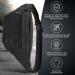 RUVO Fell-Hand Pocket - Stylish Black Belt Bag for Men & Women | Maximum Storage with 4 Zippered Compartments | Ideal for All Activities - Buy Online on GoSupps.com