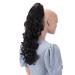 CAISHA 50 cm hair braid sarah hair part with butterfly clamp ponytail hair extension voluminous wavy chocolate brown h61 chocolate brown #4 h61