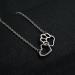 Fuqimanman 2020 Gold Silver Paw Print Necklace - Unique Heart Pendant for Pet Lovers - Buy Online on GoSupps.com