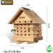 Wooden Beehive Bee Keeping Hotel - Weather Resistant Child Eco Friendly Shelter Habitat - Insect Bugs Mason Leafcutter Wild Solitary Bees Nesting Box - Outdoor Patio Garden Decoration House - Buy Online on GoSupps.com