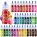 Food Coloring - 33 Food Grade Vibrant Colors Food Coloring Liquid Set Food Dye Color for Baking Icing Cookie Cake Decorating Easter Egg DIY Making Supplies Kit - 0.25 Fl. oz (6 ml)/Bottles