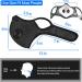 UTOTEBAG Breathable Face Mask with Valves for Men and Women - Black | Ideal for Workout, Exercise, and Gym Training - Buy Online on GoSupps.com