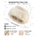 Futrzane Women's Faux Fur Trimmed Russian Winter Hat - Classy Ecru Rabbit Fleece Design - Buy Online on GoSupps.com