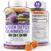 Sugar Free Liver Cleanse Detox & Repair Gummies Vegan Milk Thistle 1000mg (80% Silymarin) 9 in 1 formula with Dandelion Artichoke Beet Root Zinc Herbal Liver Supplement MixBerry Flavor 120 Cts