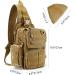G4Free Tactical Breast Pocket Military Shoulder Bag | Molle Army Crossbody Sling Pack for Travel Hiking & Camping - Tan - Buy Online on GoSupps.com