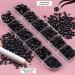 Belleboost Flat Back Pearls Kit - Black Half Round Pearls with Tools for Nail Art & Crafts - Buy Online on GoSupps.com