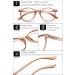 Vevesmundo Vintage Blue Light Filter Reading Glasses | Anti-Blue Light Visual Aid for Men & Women | Transparent Light Brown 2.0x - Buy Online on GoSupps.com