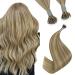 Youngsee nanoring extensions real hair light brown nanoring hair extensions real hair 60cm nanoring extensions 1g/s nano ring hair extensions light brown highlight platinum blond nano extensions 50g #p8a/60 60 cm-nano 2-2- #p8a/60