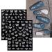JMEOWIO Aurora Holographic Butterfly Nail Art Stickers - 12 Sheets | Self-Adhesive Pegatinas U as Glitter Flower Nail Supplies - Nail Art Design Decoration Accessories - Buy Online on GoSupps.com