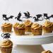 25PCS Dragon Cupcake Toppers Glitter Fantasy Birthday Cupcake Flying Dragon Cupcake Toppers Theme Baby Shower Kids Birthday Party Cake Decorations Supplies Black - Buy Online on GoSupps.com