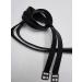 nilo stirrup leathers black leather 140 cm/high-quality stirrup leathers black with metal buckle various sizes