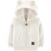 Simple Joys by Carter's Baby Hooded Sweater Jacket with Sherpa Lining Fleece 3-6 Months Oatmeal