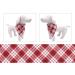 Lionet Paws Bandana for Dogs | Triangular Headscarf & Towel | Red Checked Design | Fits Small to Large Dogs - 1 Pack - Buy Online on GoSupps.com