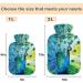 Naanle Watercolor Peacock Hot Water Bottle 1L for Pain Relief & Therapy | Transparent Heat Bottle for Hands & Feet - Buy Online on GoSupps.com