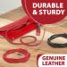 Mandala Crafts 6mm Red Bolo Leather Cord for Jewelry Making - 2.2 Yards - Buy Online on GoSupps.com