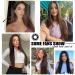 22 Dark Brown Clip in Hair Extensions for Women - FnyPretty Straight, Fluffy & Tangle-Free - Buy Online on GoSupps.com