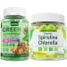 Nextdia Organic Spirulina Chlorella Gummies 1 Pack + Super Greens Gummies 2 Pack