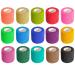 KISEER 15 Pack 2 x 5 Yards Self Adhesive Bandage Breathable Cohesive Bandage Wrap Rolls Elastic Self-Adherent Tape for Stretch Athletic, Sports, Wrist, Ankle (Colorful)