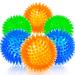 Squeaking balls for dogs small rubber balls for dogs 6 pieces bright colors TPR puppy toys dog toys balls with squeaky toys spikes ball dog kit for small dogs set of 6 multi