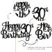 Xsstarmi 1 Pack Happy 30th Birthday Cake Topper Glitter Happy 30 Cake Pick Cheers to 30 Years Cake Topper 30 Fabulous Cake Decoration for 30th Birthday Anniversary Party Decorations Black 30th Black - Buy Online on GoSupps.com
