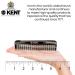 Kent Handmade Pocket Comb - Fine Tooth Hair Straightener for Men, Women, and Kids - Ideal for Grooming Hair, Beard, Mustache - Saw Cut, Hand Polished - Made in England - 1 Pack (B-Graphite) - Buy Online on GoSupps.com
