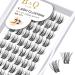 Eyelashes 72 PCs B & q eyelashes DIY individual eyelashes for beginners reusable eyelash bushes wispy fluffy single eyelashes for eyelash extensions at home (B03 D-10mm) D-10 mm B 03