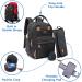 Dikaslon Diaper Bag Backpack with Changing Pad, Pacifier Case, Stroller Straps - Black | Large Unisex Baby Travel Backpack for Moms & Dads - Buy Online on GoSupps.com