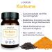 Limava Turmeric Capsules with Piperine - 90 Vegan Capsules | 225mg Curcumin | 100% Natural & Additive-Free - Buy Online on GoSupps.com